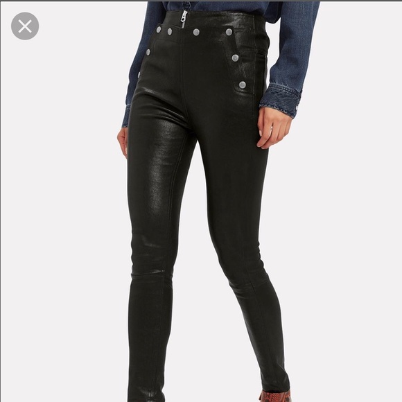 leather pants with strings